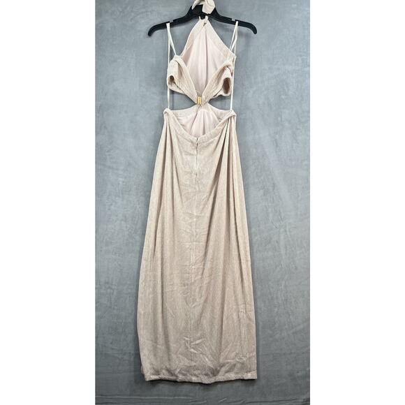 Rumer Cassidy Maxi Dress in Nude Size Large Stretchy - Picture 5 of 13